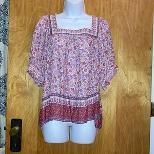 Pink Floral Knox Rose Boho Too - Size Medium NWT